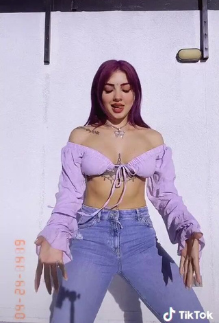 3. Sweetie Lilacoloridas in Purple Crop Top