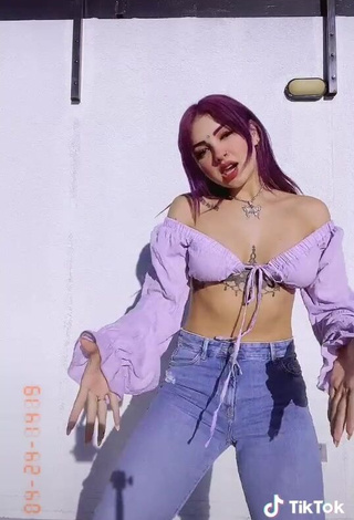 4. Sweetie Lilacoloridas in Purple Crop Top