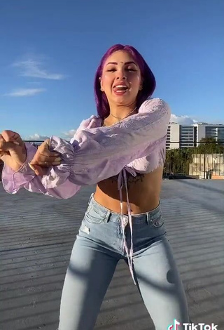 Desirable Lilacoloridas in Purple Crop Top