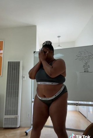 Hot Lizzo in Grey Panties