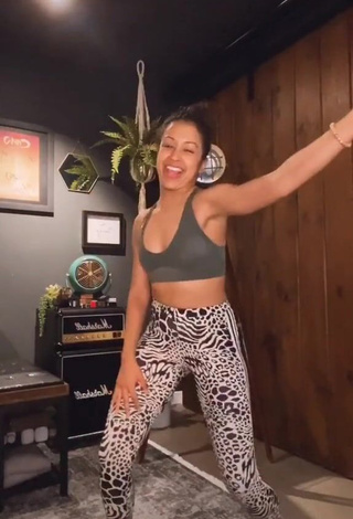 1. Hot Liza Koshy in Leopard Leggings