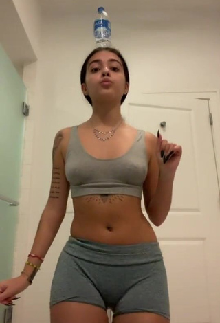 Hottie Malu Trevejo while doing Belly Dance Braless