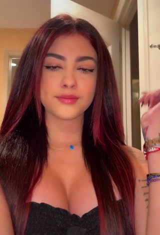 1. Adorable Malu Trevejo Shows Cleavage