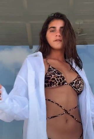 3. Cute Mar de Regil in Leopard Bikini