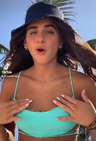 1. Sexy Mar de Regil in Blue Bikini Top