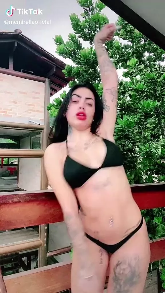 Hot Mirella Fernandez in Black Bikini