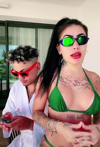 Amazing Mirella Fernandez in Hot Green Bikini