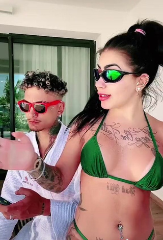 4. Amazing Mirella Fernandez in Hot Green Bikini