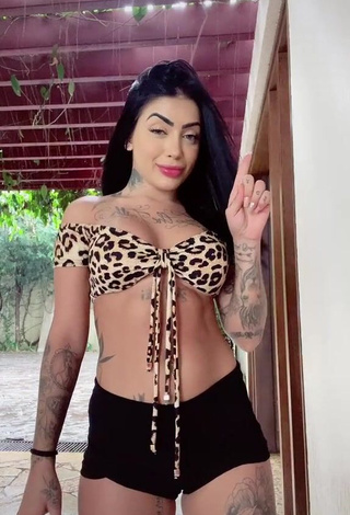 1. Desirable Mirella Fernandez in Leopard Bikini