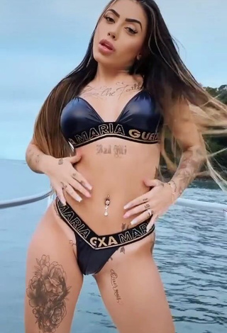 Cute Mirella Fernandez in Bikini on a Boat