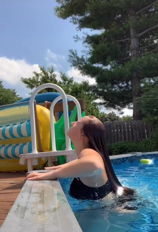 4. Hottie Mikaila Murphy Shows Butt at the Pool