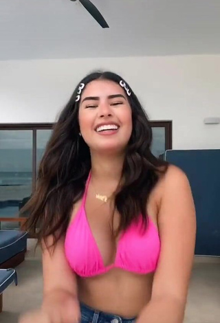 3. Sweetie Nicole García in Pink Bikini Top