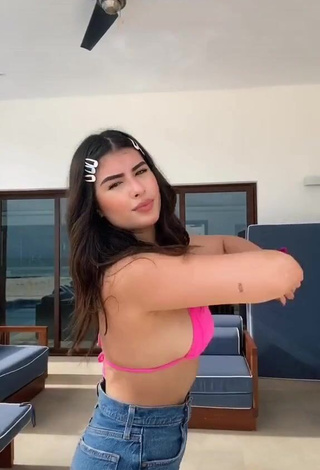 3. Cute Nicole García in Pink Bikini Top