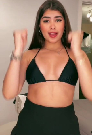 Hottie Nicole García in Black Bikini Top