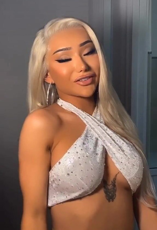 3. Sexy Nikita Dragun in White Crop Top