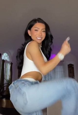 1. Hot Nikita Dragun Shows Cleavage in White Bodysuit