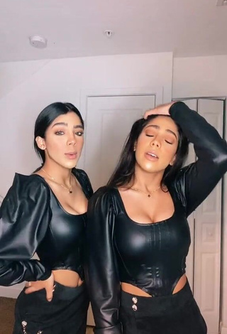 3. Sexy Melanie & Meila Shows Cleavage in Bodysuit