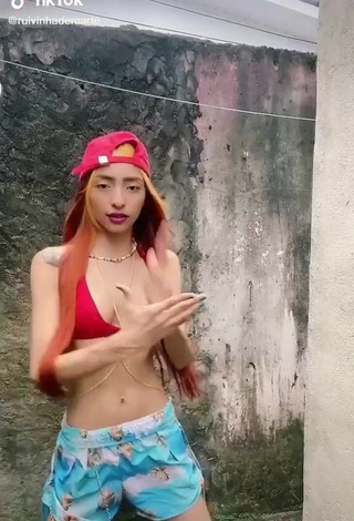 Hot Ruivinha de Marte in Red Bikini Top