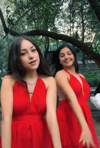 4. Sexy Shaulaponce2.0 in Red Dress