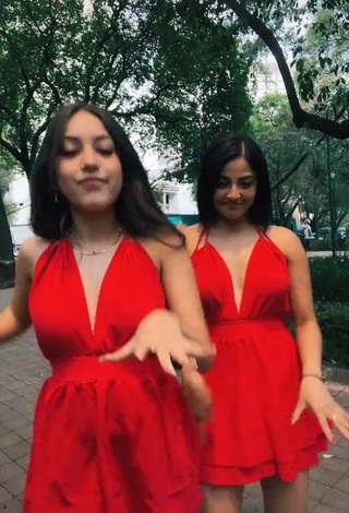 Hot Shaulaponce2.0 in Red Dress