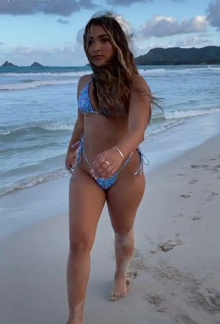 3. Sienna Mae Gomez in Inviting Bikini at the Beach