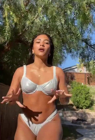 1. Sienna Mae Gomez Looks Amazing in Bikini and Bouncing Breasts