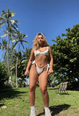 Sienna Mae Gomez in Sexy White Bikini