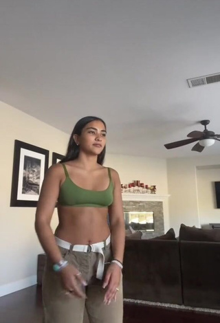 Sweetie Sienna Mae Gomez in Green Bra