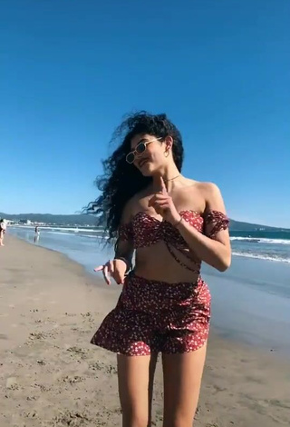 Sweetie Sofia Mata in Crop Top at the Beach