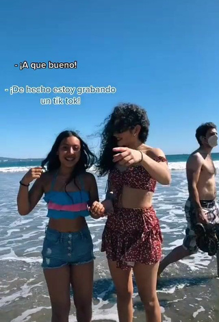 3. Sexy Sofia Mata in Crop Top at the Beach