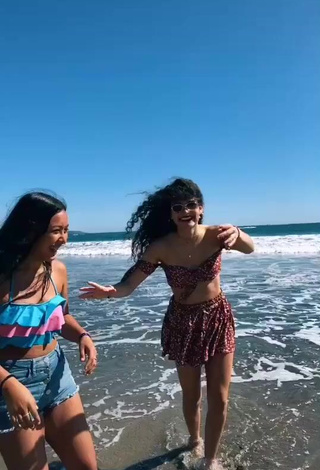 4. Sexy Sofia Mata in Crop Top at the Beach