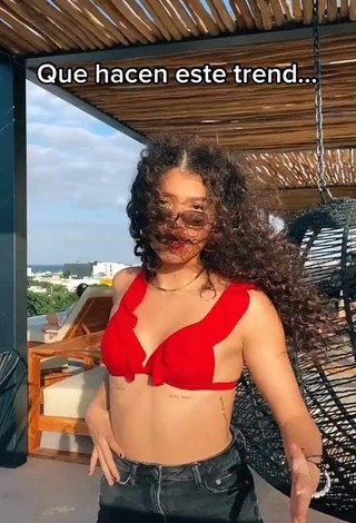 3. Sexy Sofia Mata in Red Bikini Top