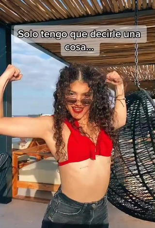 4. Sexy Sofia Mata in Red Bikini Top