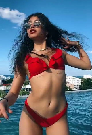 3. Alluring Sofia Mata in Erotic Red Bikini