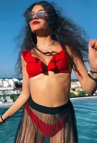 3. Hottest Sofia Mata in Red Bikini