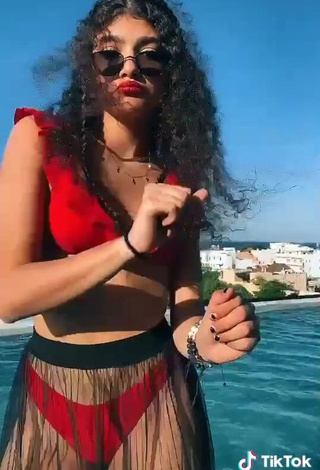 4. Hottest Sofia Mata in Red Bikini