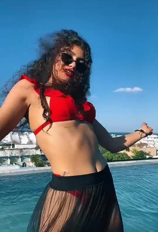 1. Fine Sofia Mata in Sweet Red Bikini