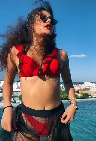 Fine Sofia Mata in Sweet Red Bikini