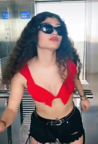 3. Amazing Sofia Mata in Hot Red Bikini Top