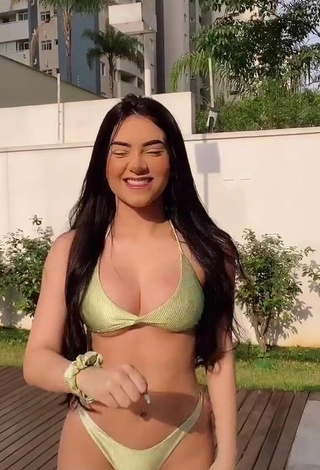 4. Hot Tainá Costa in Golden Bikini