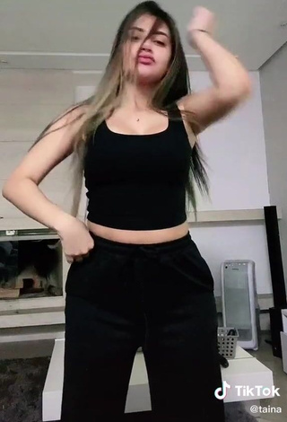 4. Hot Tainá Costa in Black Tank Top