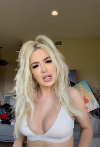 4. Sexy Tana Mongeau in White Bra