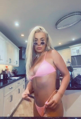 4. Desirable Tana Mongeau in Pink Bikini