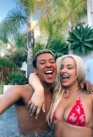 1. Hot Tana Mongeau in Bikini at the Swimming Pool