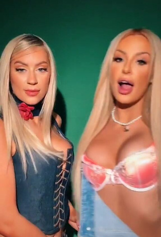 Desirable Tana Mongeau Shows Cleavage in Bra