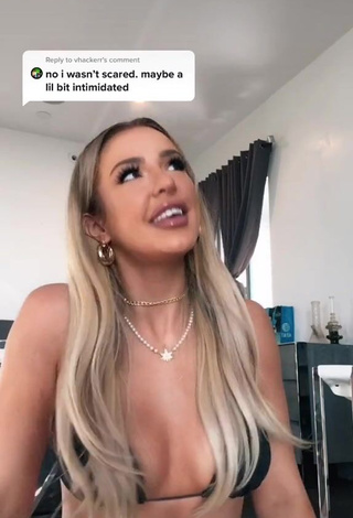 1. Amazing Tana Mongeau in Hot Black Bikini Top