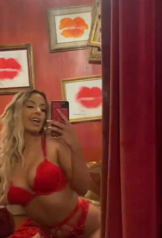 3. Hot Tana Mongeau in Red Lingerie