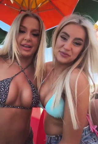 Sweetie Tana Mongeau Shows Cleavage in Bikini Top