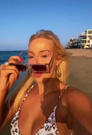 Sexy Tana Mongeau in Bikini Top at the Beach