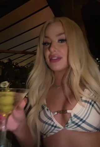 1. Hot Tana Mongeau Shows Cleavage in Bikini Top